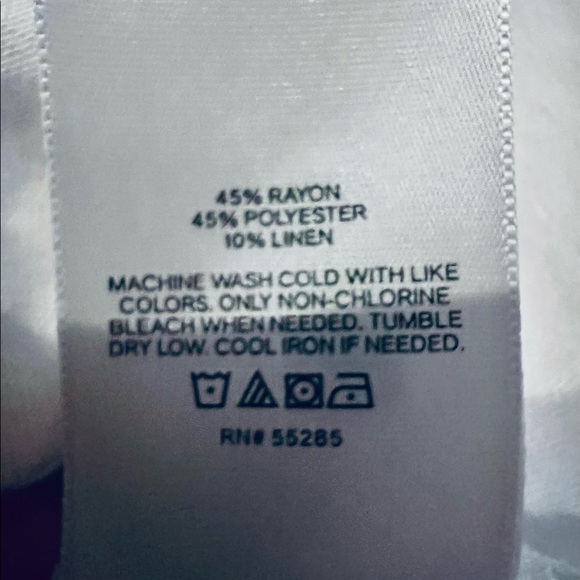 EXPRESS NWT linen blend cropped tee size large - Picture 7 of 7